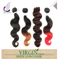 100% Virgin Omber Brazilian Human Hair Weave Body Wave Human Hair Extension, Colored Brazilian Hair